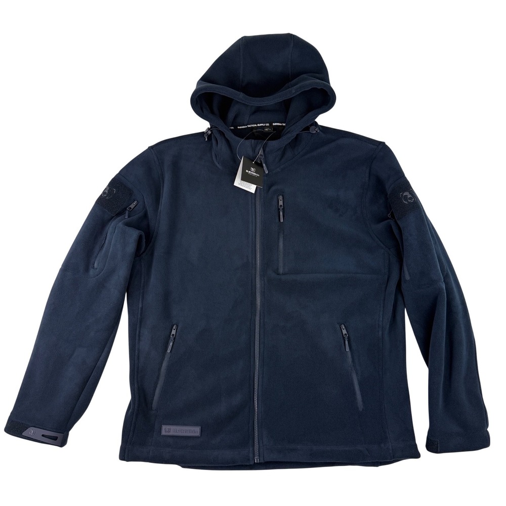 Baerskin Tactical Bærskin 4 Fleece Jacket Mens Large Navy Blue Full Zip Hooded